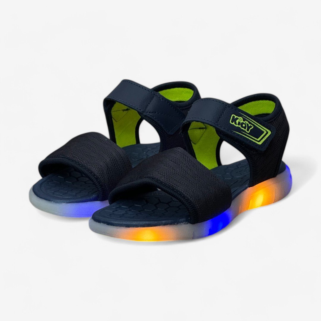 Sandália Papete Kidy com Luz Masculina Infantil Azul 2