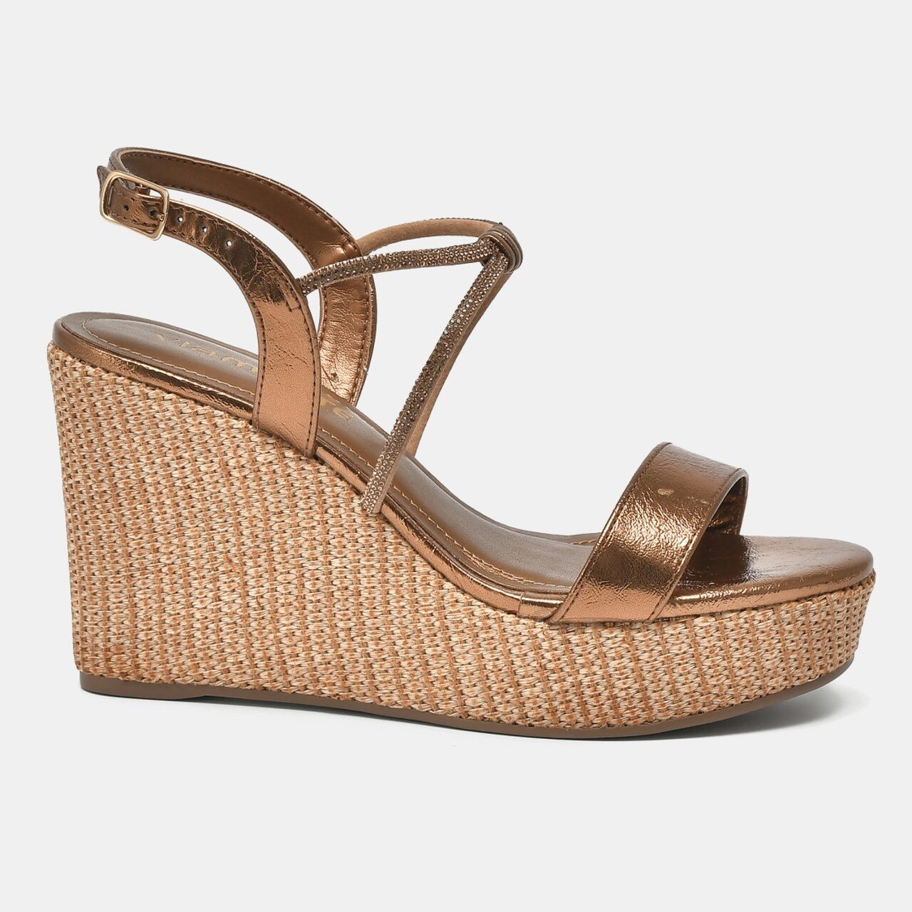 Sandália Via Marte Anabela Feminina Marrom 3