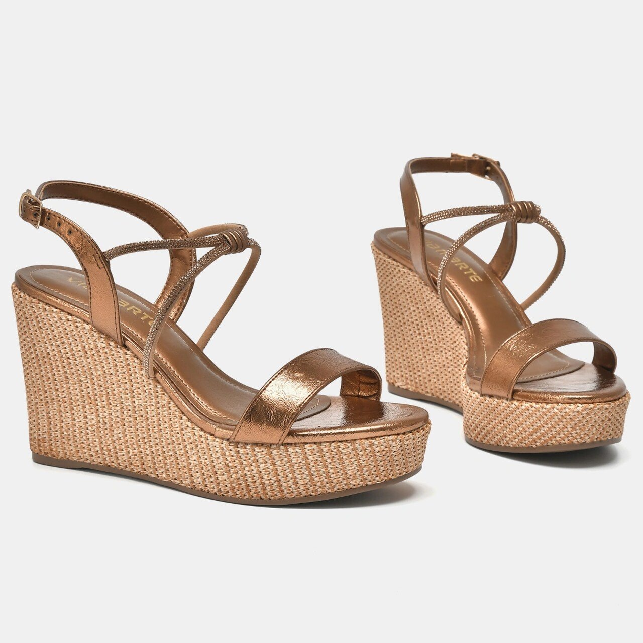 Sandália Via Marte Anabela Feminina Marrom 4