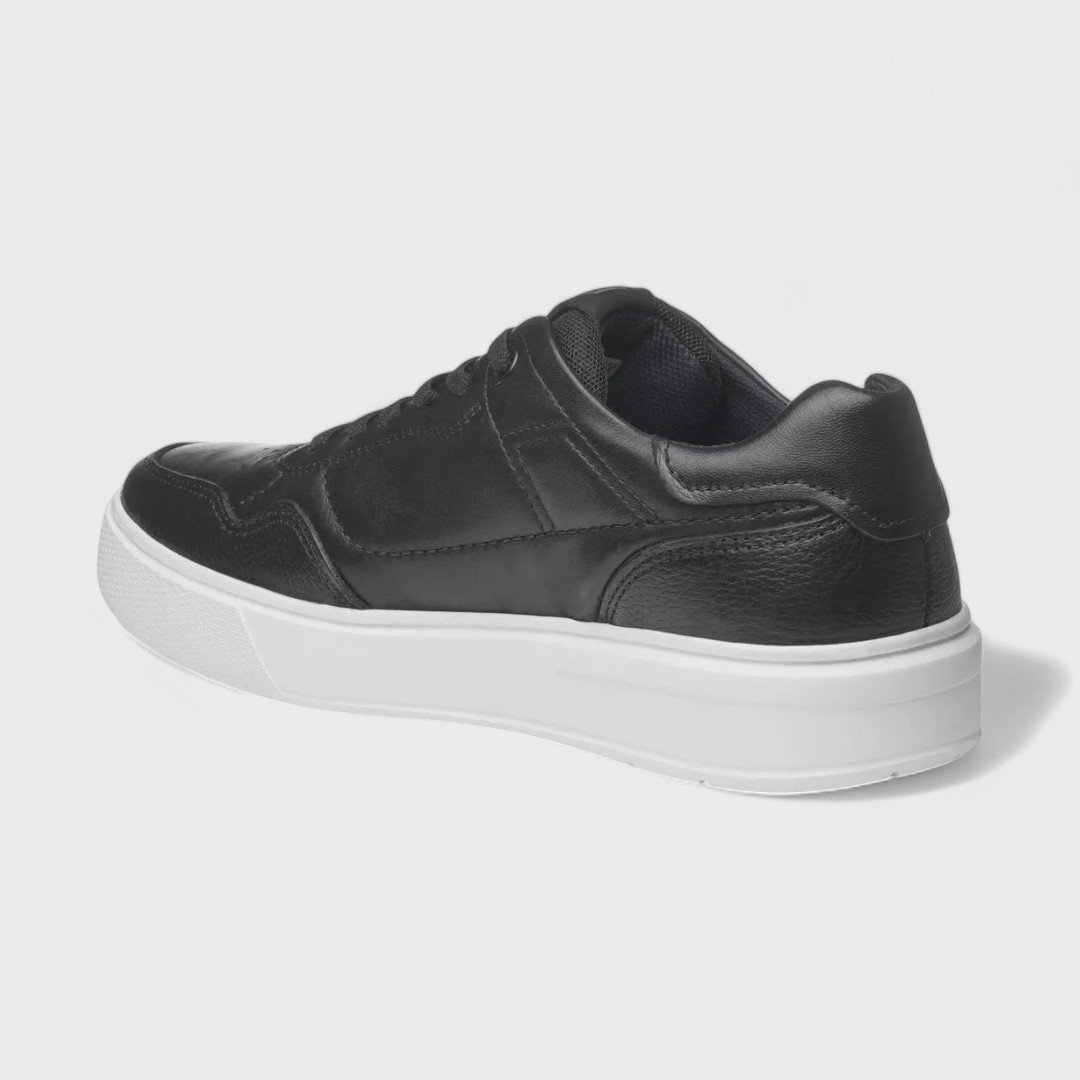 Tênis Casual Pegada Masculino em Couro 111903 Preto 3