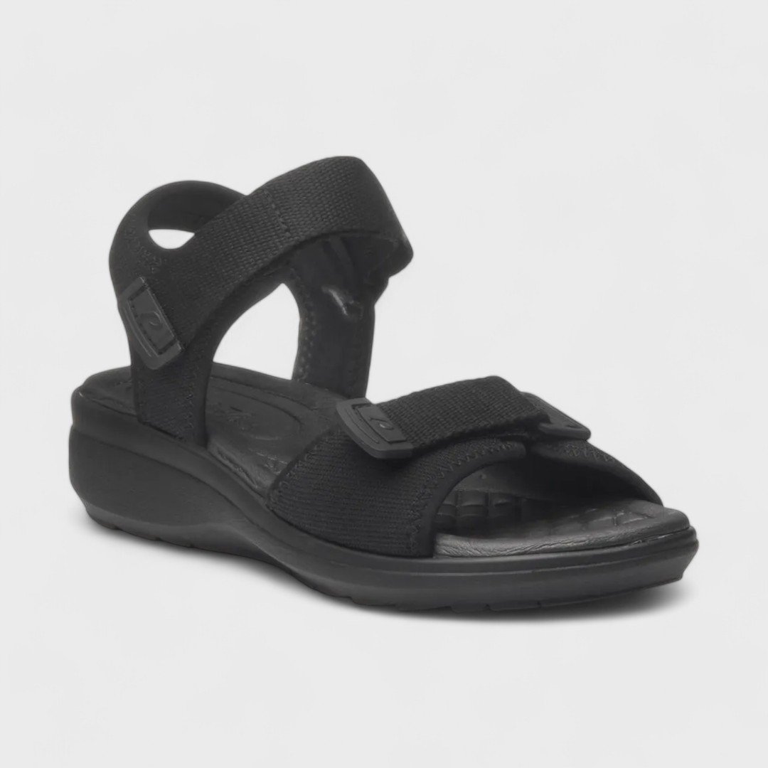 Sandália Pegada Feminino em Tecido 232752 Preto 2