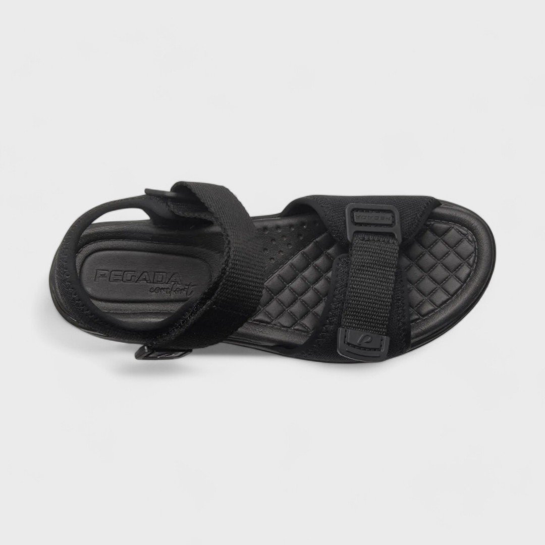 Sandália Pegada Feminino em Tecido 232752 Preto 4