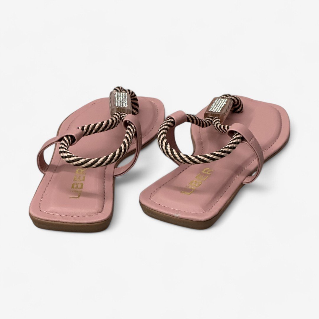 Sandália Rasteira Liber Feminina Marrom 4