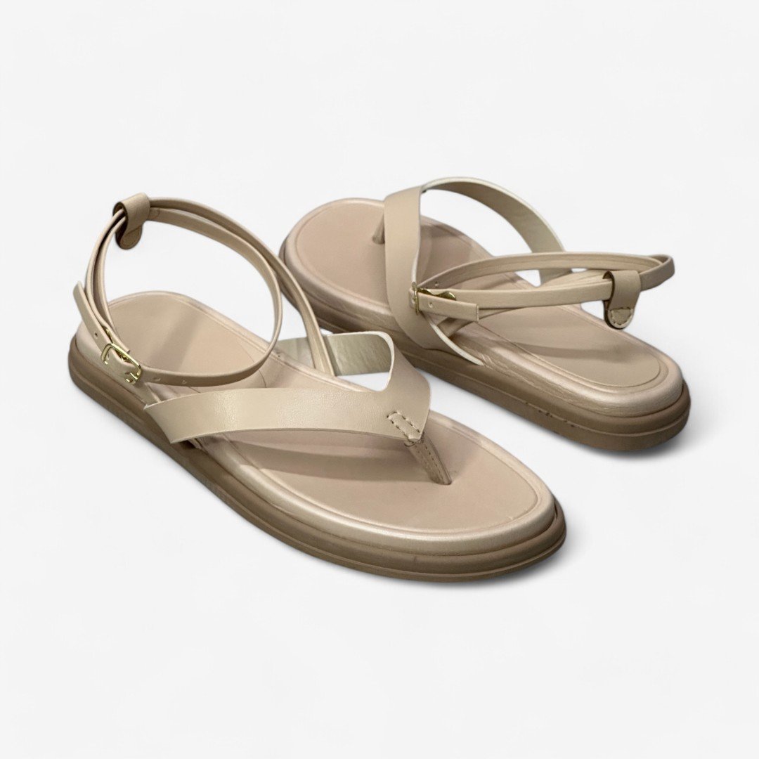 Sandália Rasteira Papete Raquel Dias Feminina 4