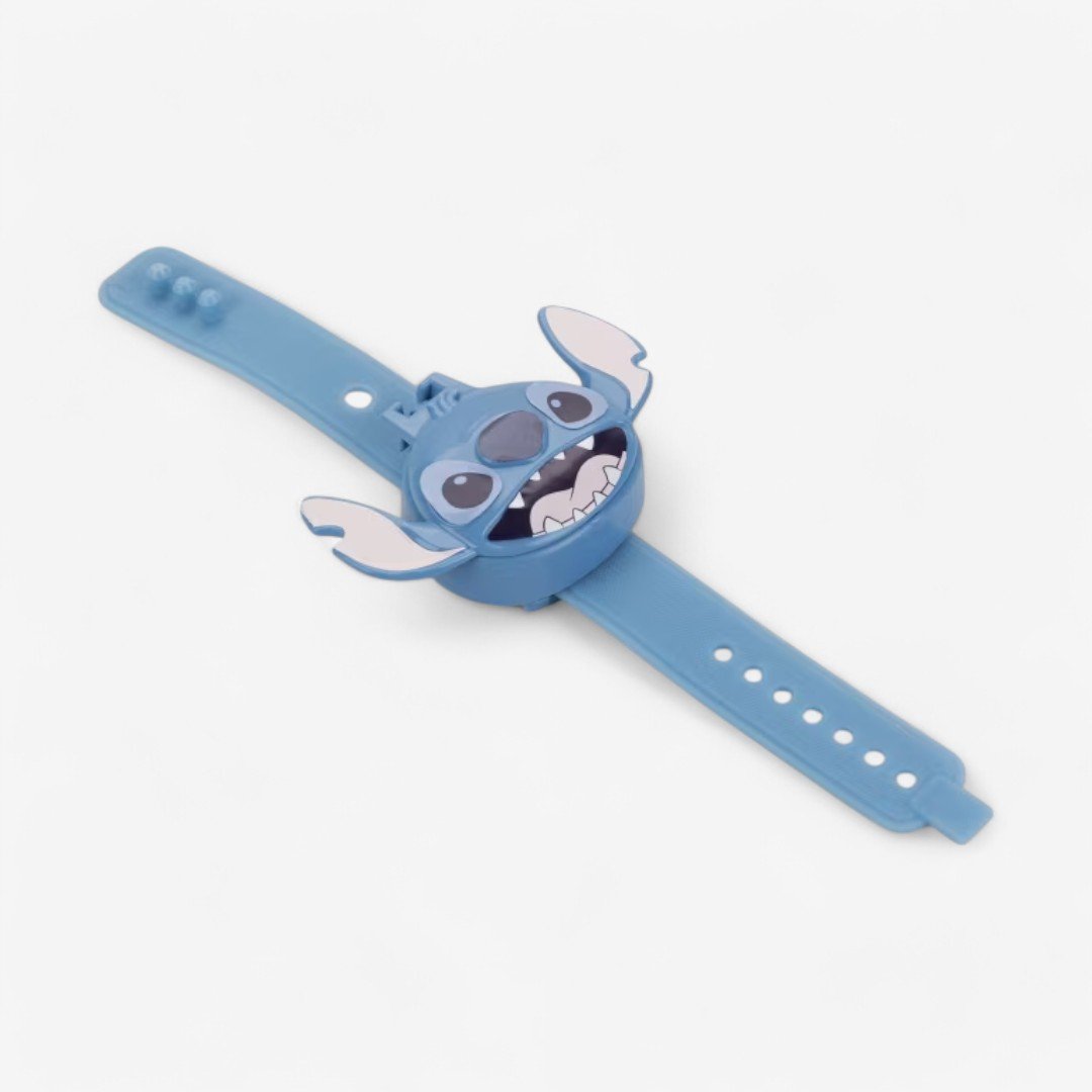 Sandália Infantil com Relógio Stitch Time Grendene Kids Azul 6