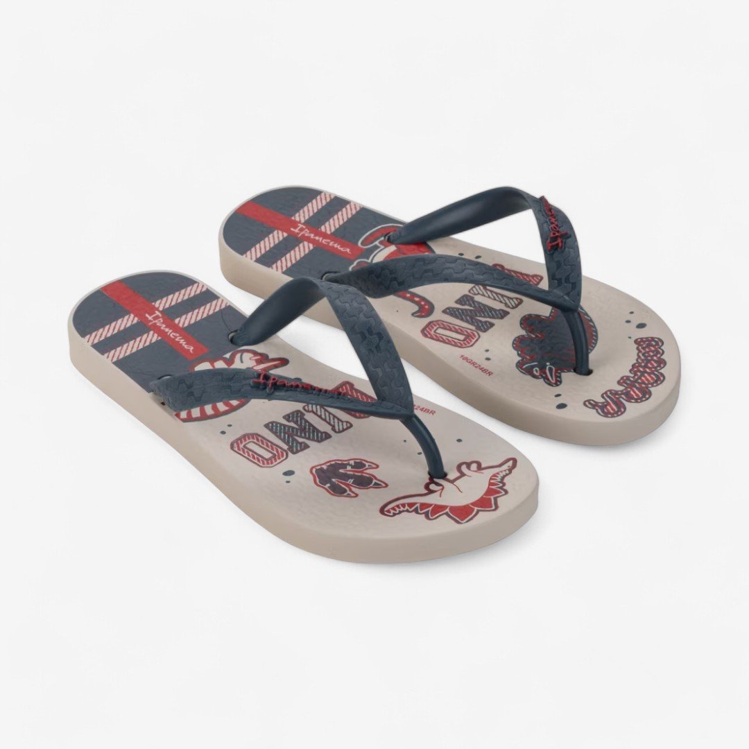 Chinelo Ipanema Fantasia Masculino Infantil Bege 1
