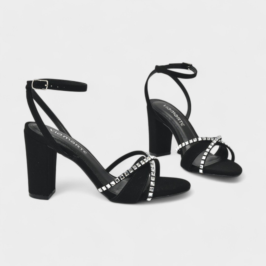 Sandália Via Marte Salto Alto Feminina Preto 4