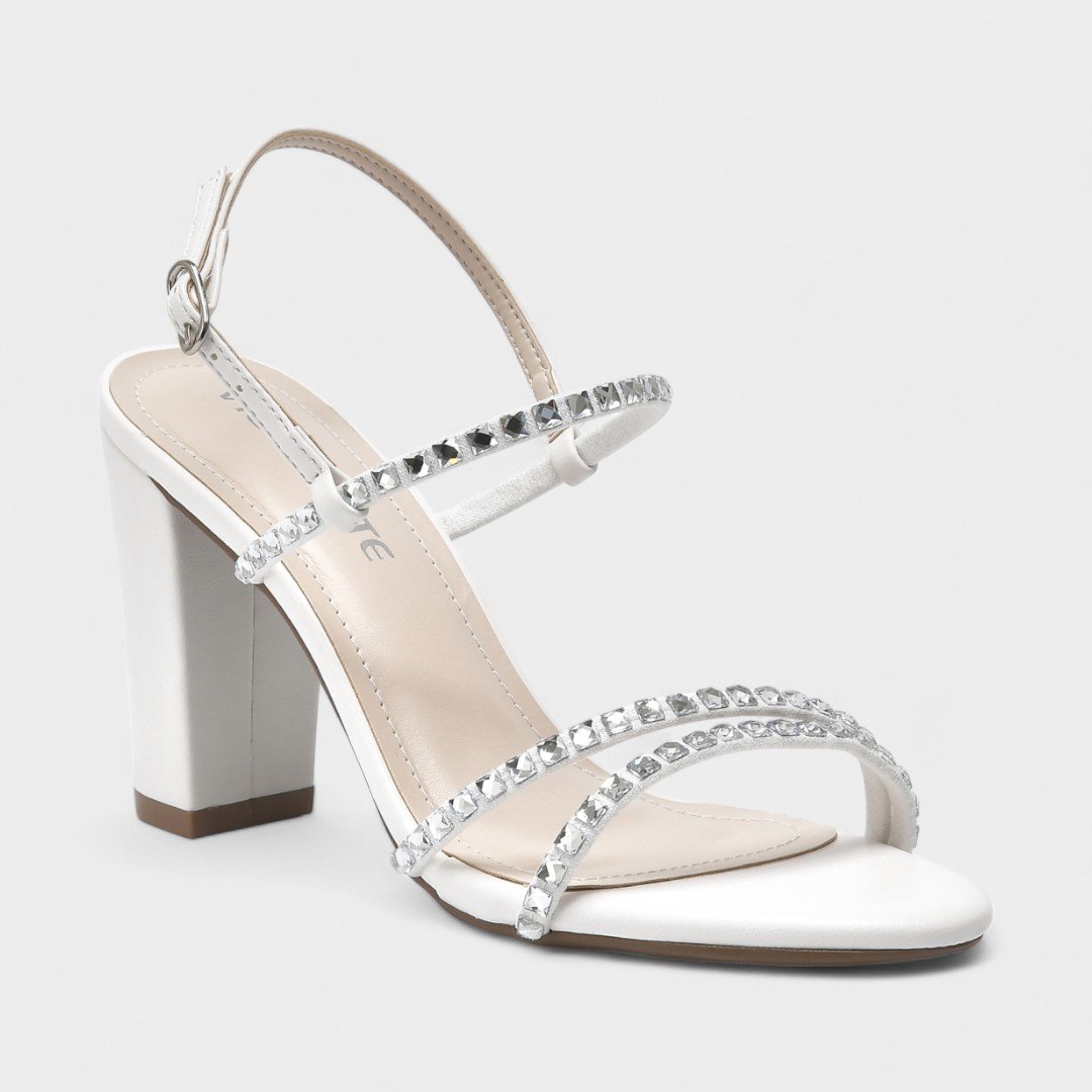 Sandália Via Marte Salto Alto Feminina Branco