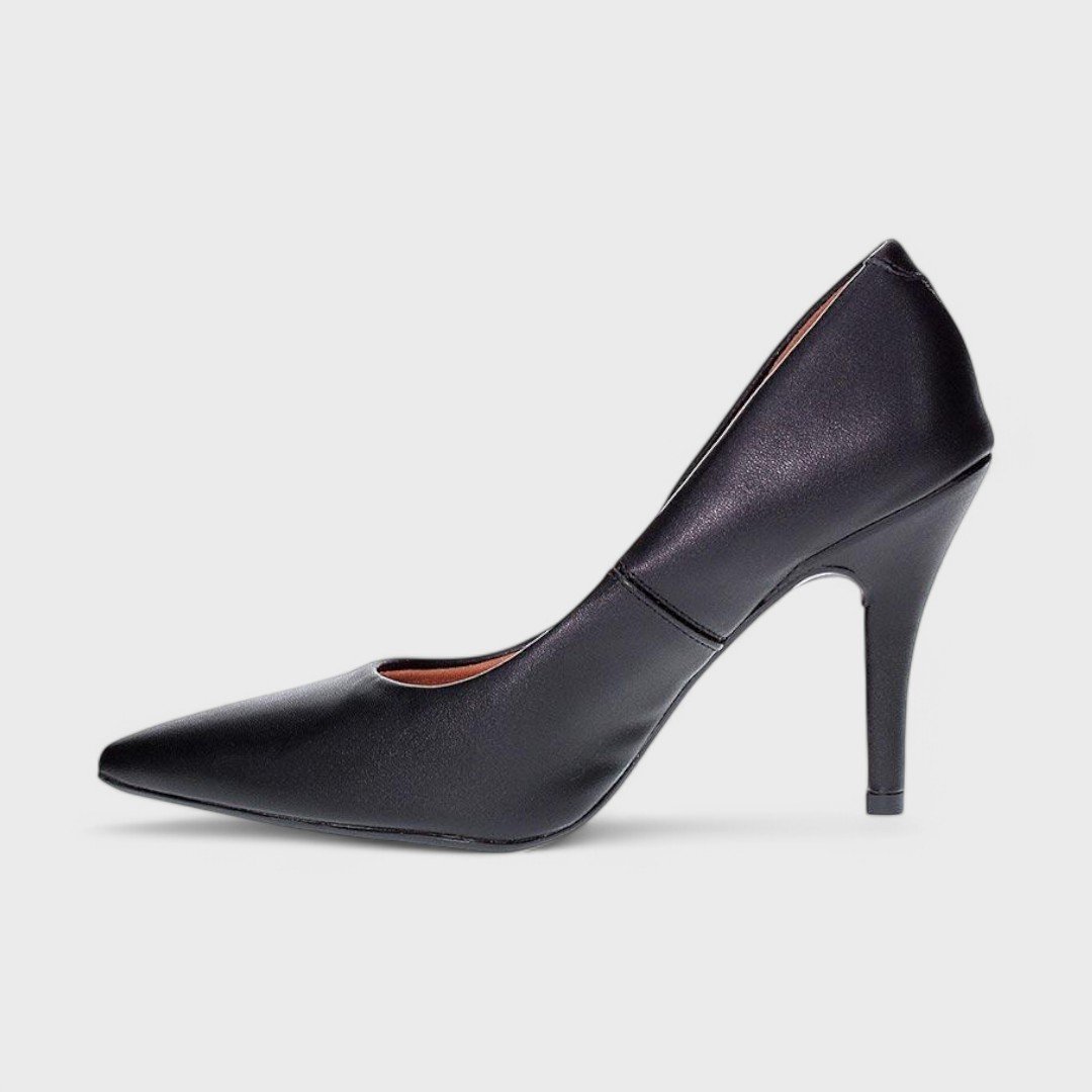 Sapato Scarpin Vizzano Salto Alto Feminino Preto 2