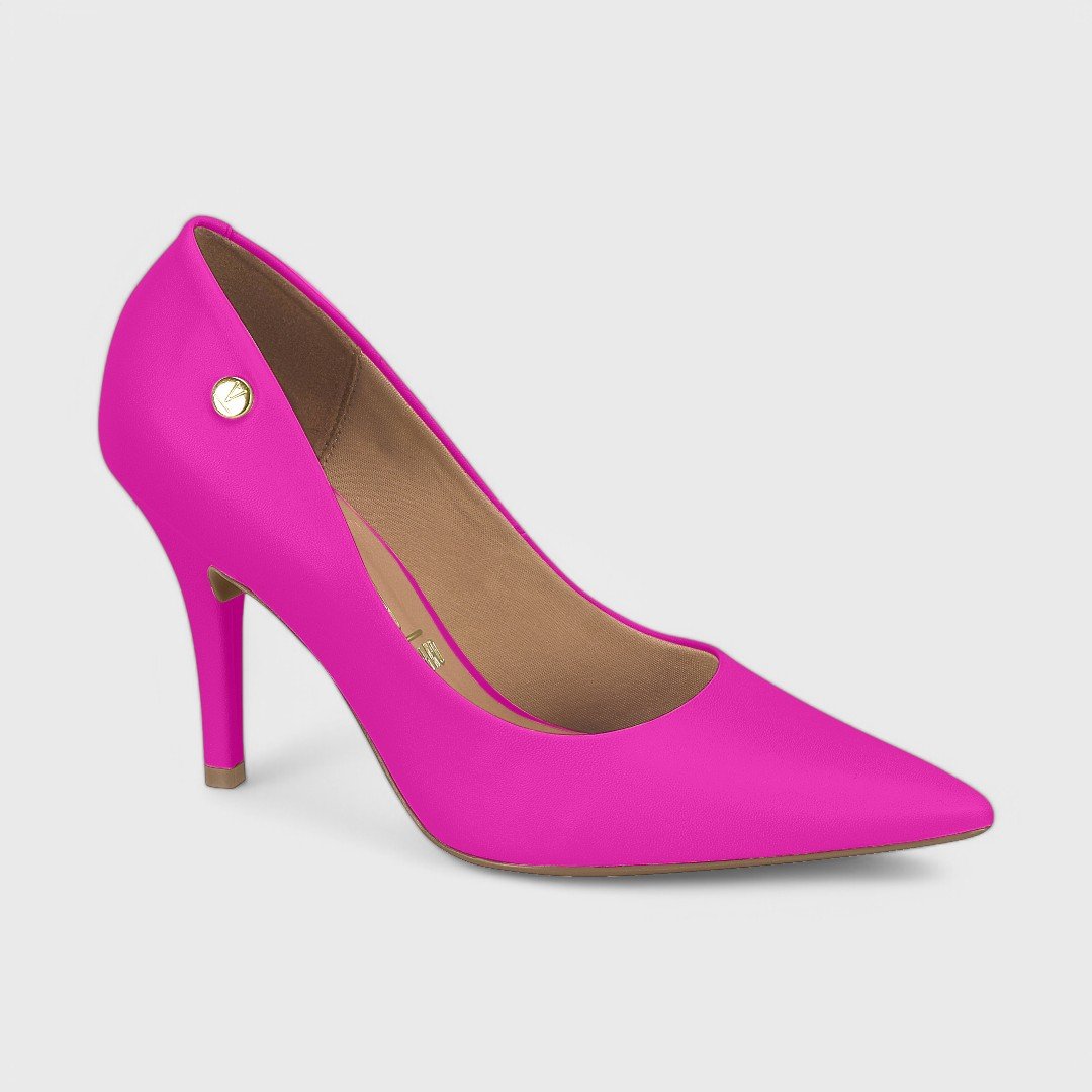 Sapato Scarpin Vizzano Salto Alto Feminino Roxo 2