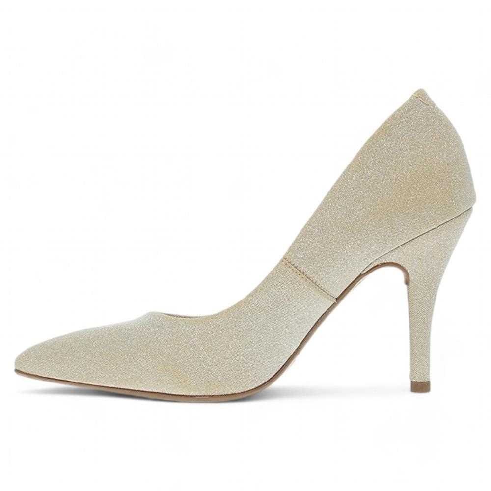 Sapato Scarpin Vizzano Salto Alto Feminino 1184.1101 Dourado 4