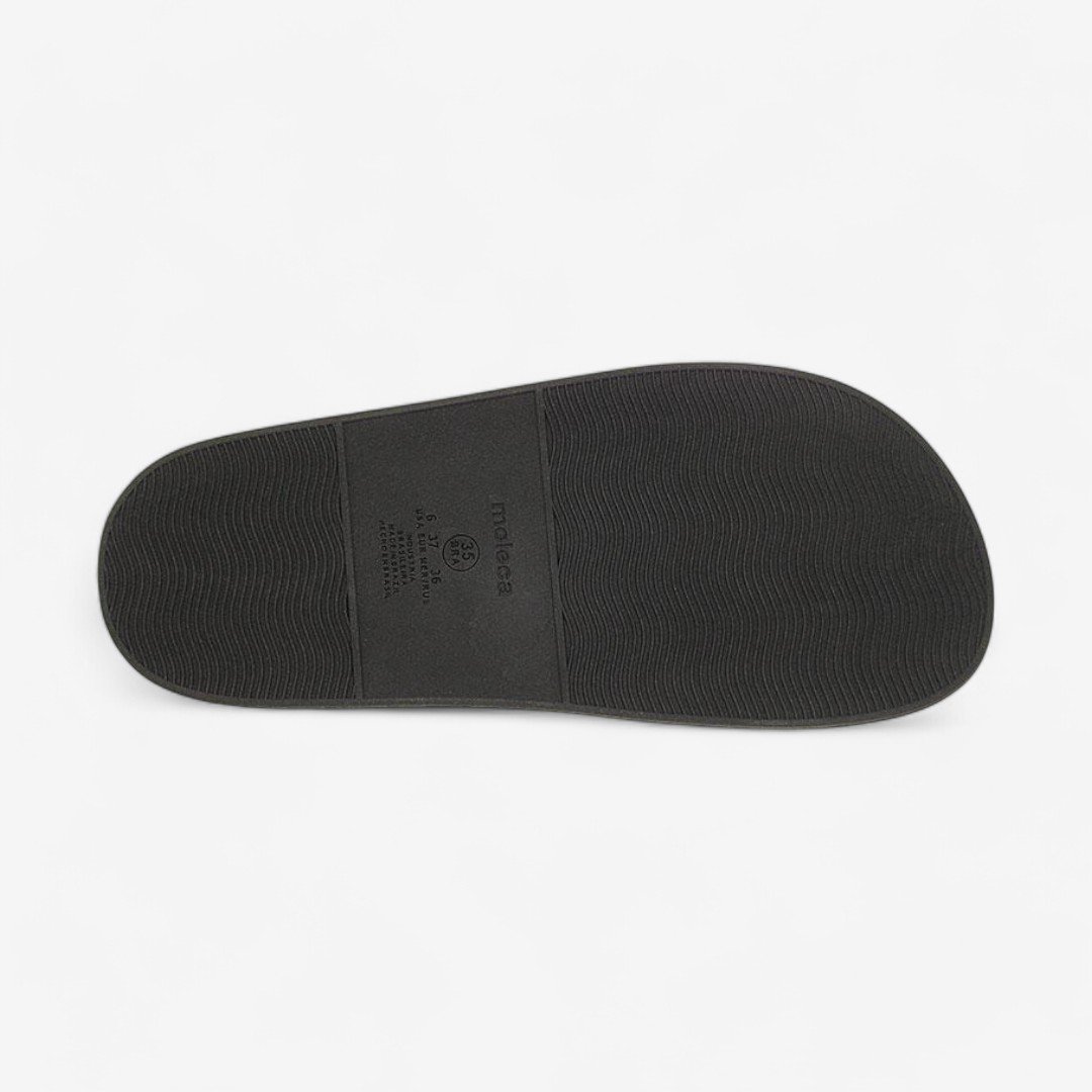 Sandália Papete Moleca Rasteira Feminina Preto 5