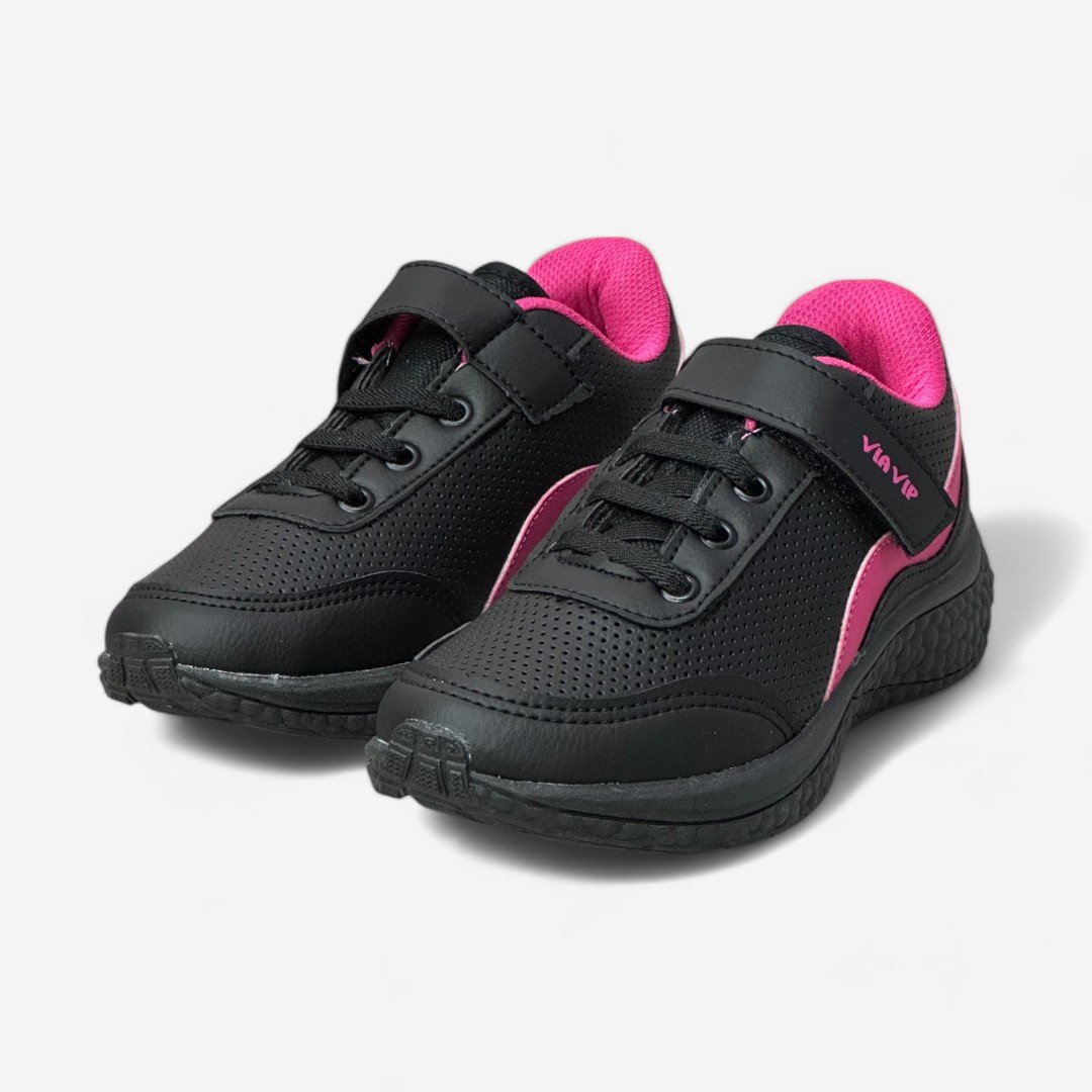 Tênis Via Vip Feminino Infantil Preto 3