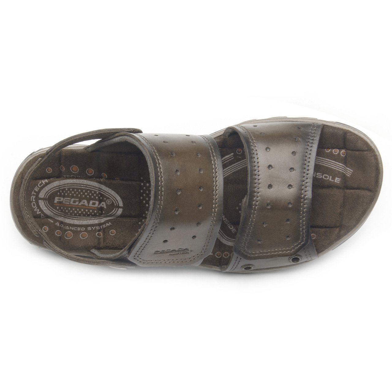 Sandália Pegada Masculina em Couro 131668 Marrom 3