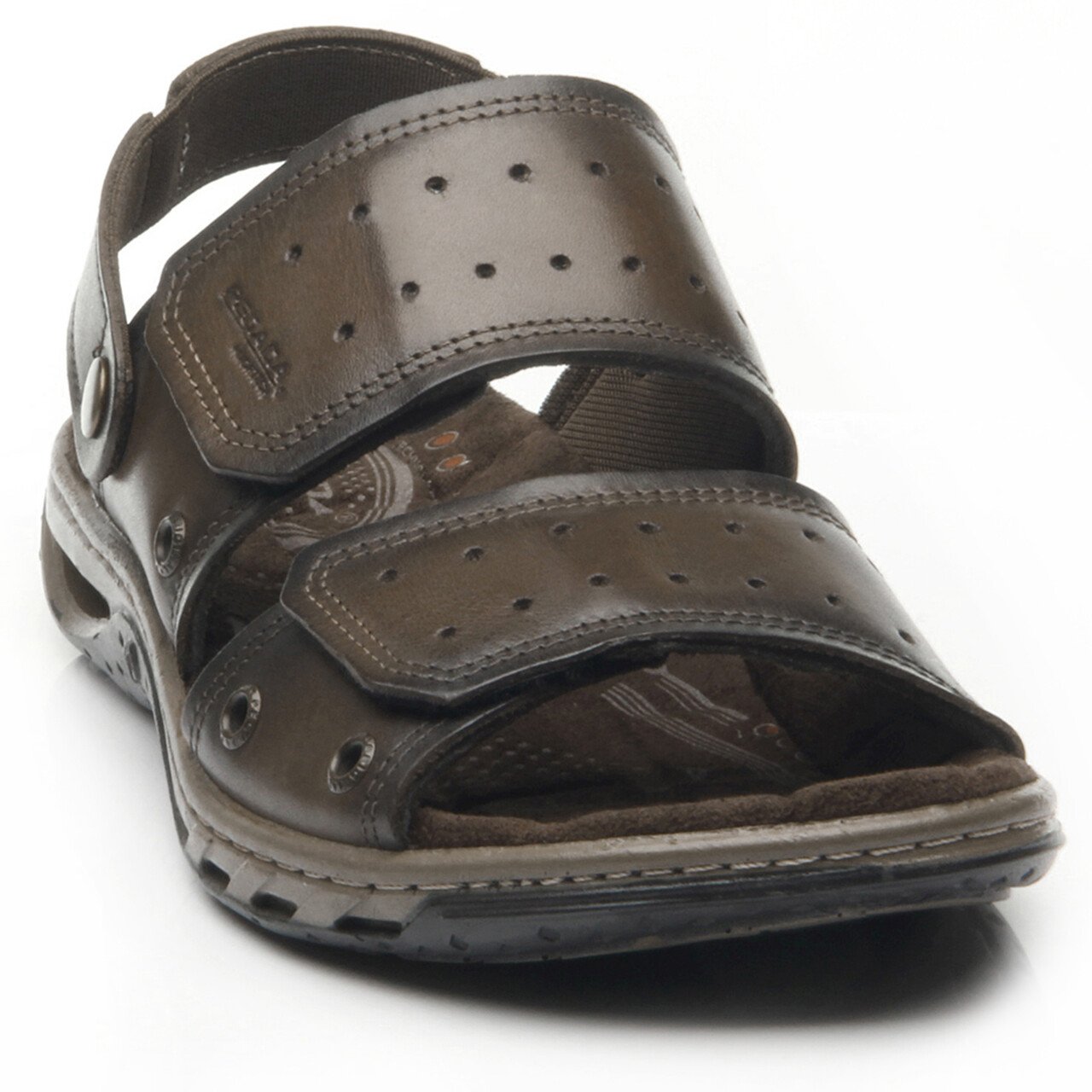 Sandália Pegada Masculina em Couro 131668 Marrom 2