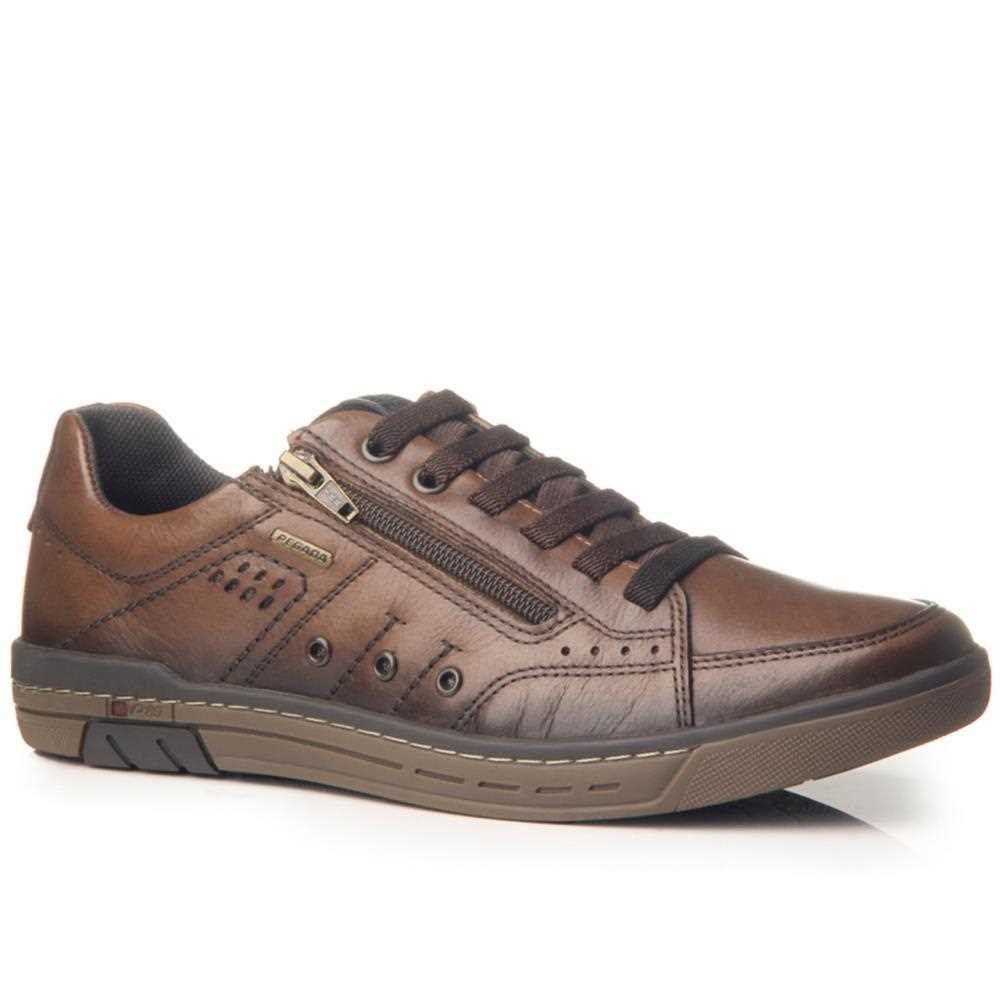 Sapatênis Pegada Masculino Couro 119308 Marrom 2