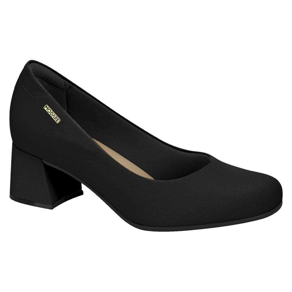 Sapato Modare Feminino Salto Baixo 7373.100 Preto 2