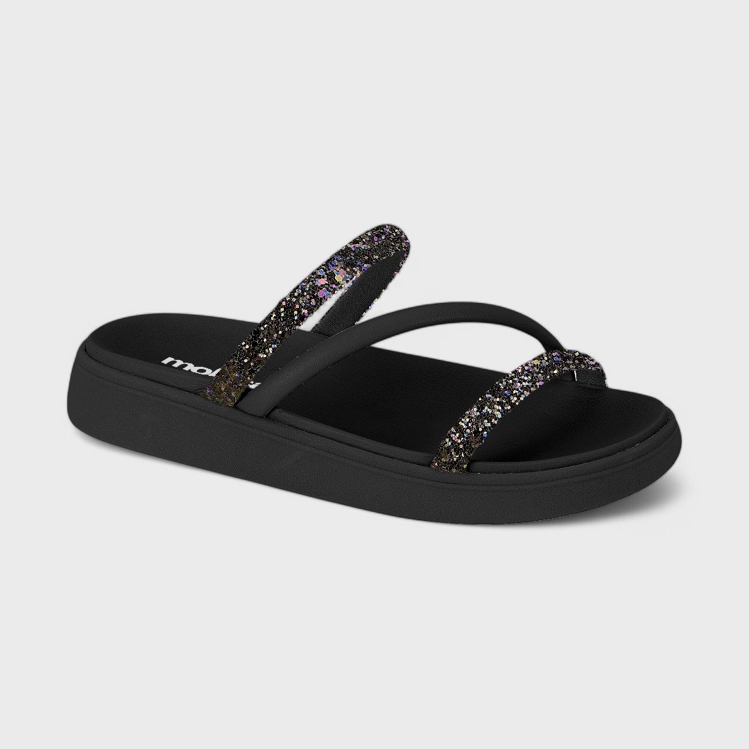 Sandália Feminina Papete Moleca 5469.121 Preto 2