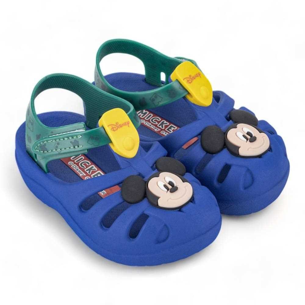 Sandália Baby Disney Magic Aranha 22303 Azul/Verde/Amarelo Claro 2