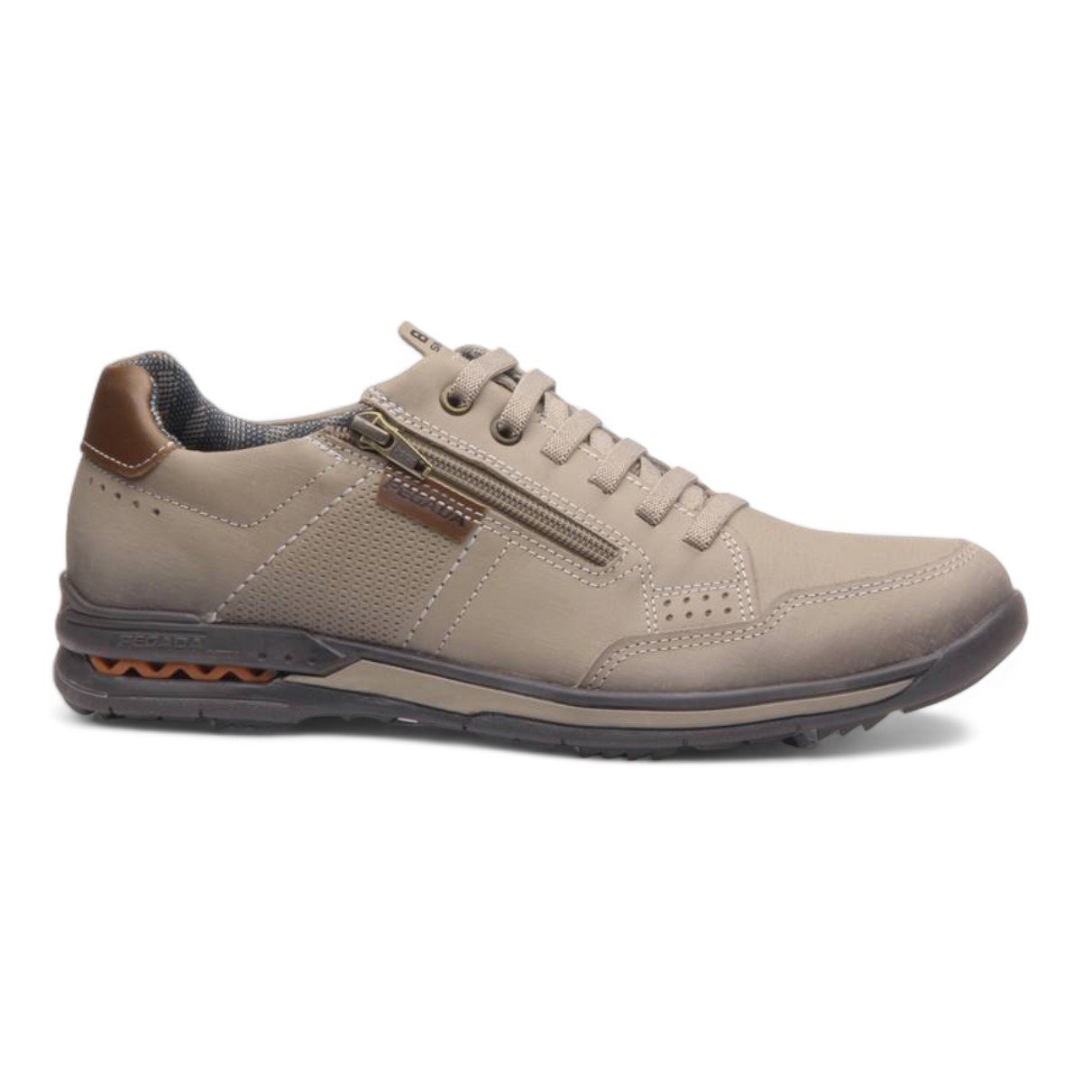 Sapatênis Pegada Masculino Couro 114861 Bege 2