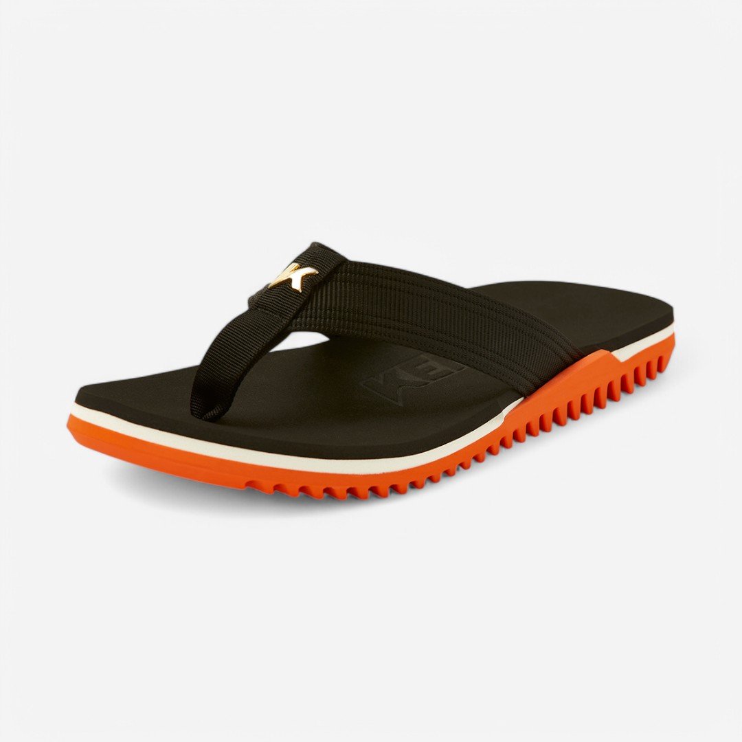 Sandália Kenner Nk6 Pro Laranja Preto/Laranja/Branco 5