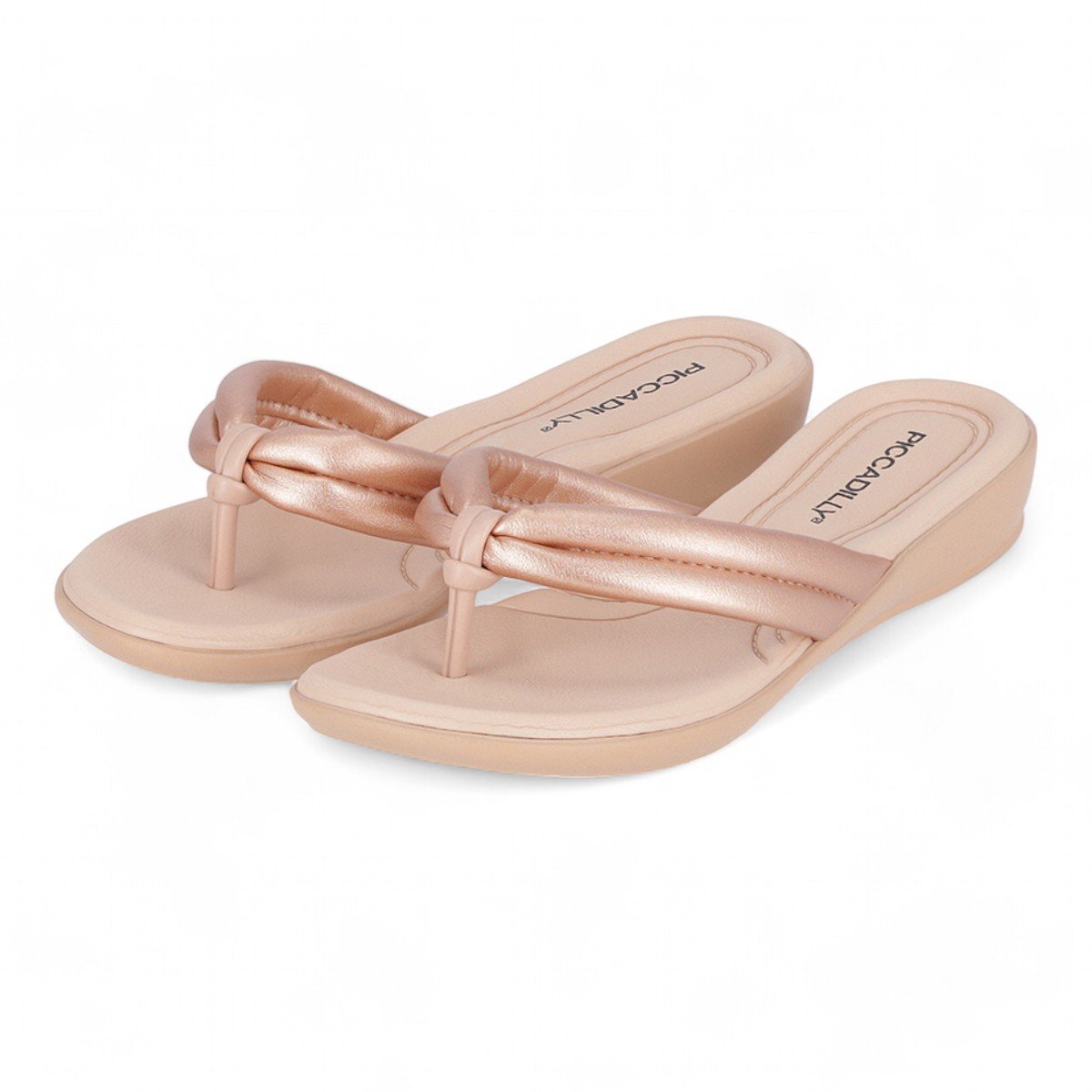 Chinelo Piccadilly Conforto Feminino 500324 Dourado 2