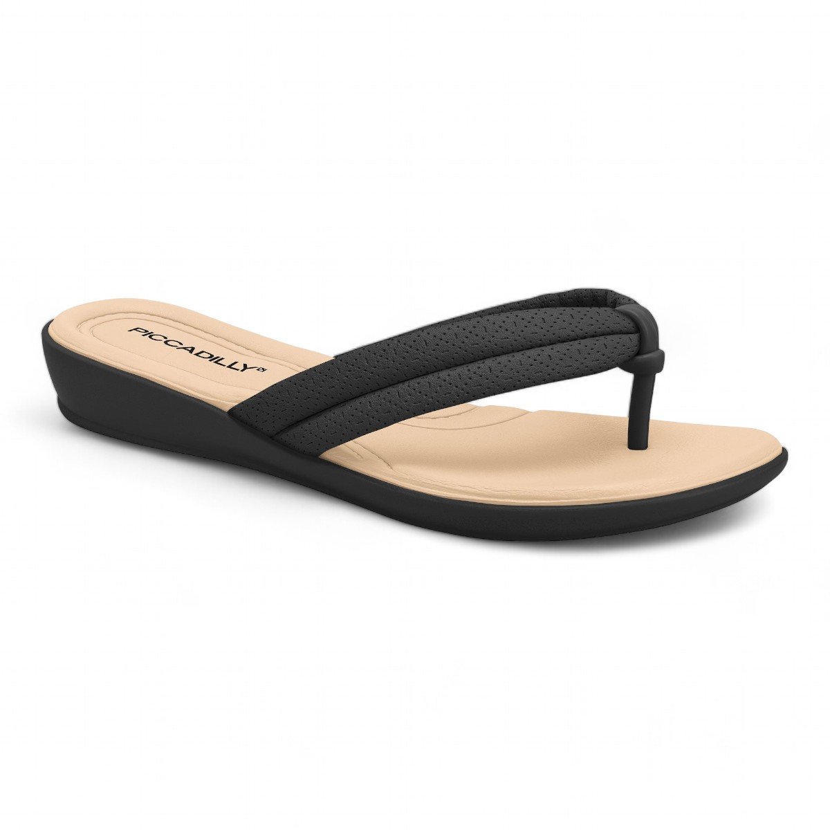 Chinelo Piccadilly Conforto Feminino 500324 Preto 2