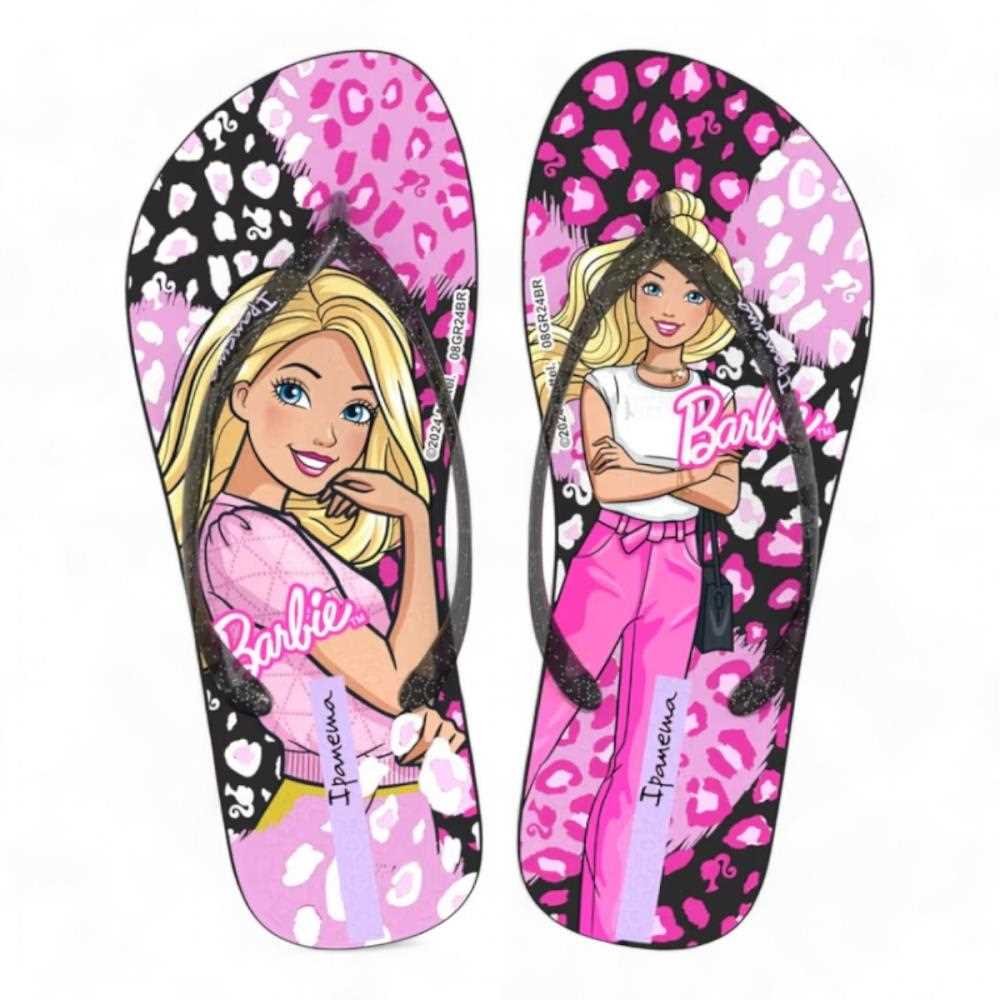 Chinelo Ipanema Barbie Meu Encanto Infantil 27291 Preto/Rosa 2