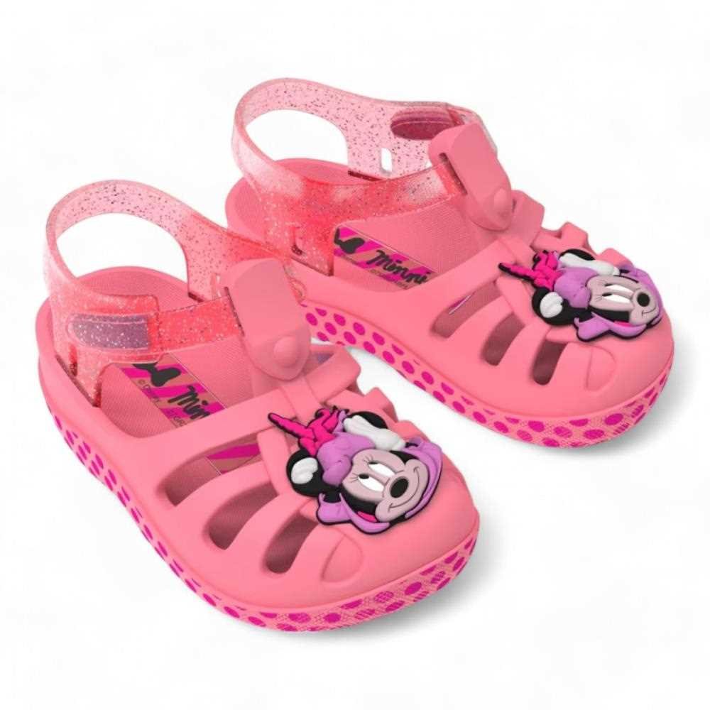 Sandália Aranha Disney Magic Baby Feminina Infantil Rosa 2