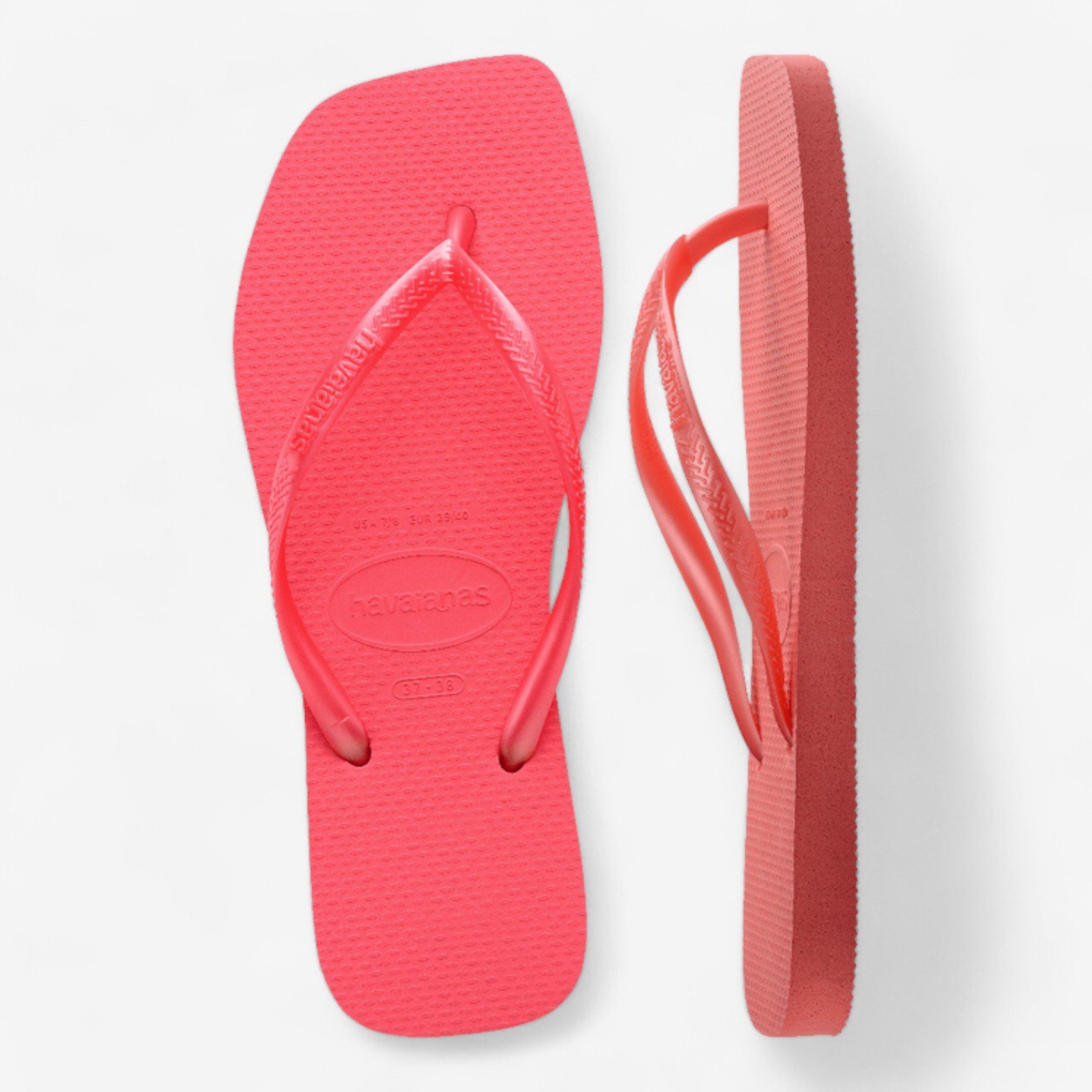 Chinelo Havaianas Slim Square Coral Tropical 5