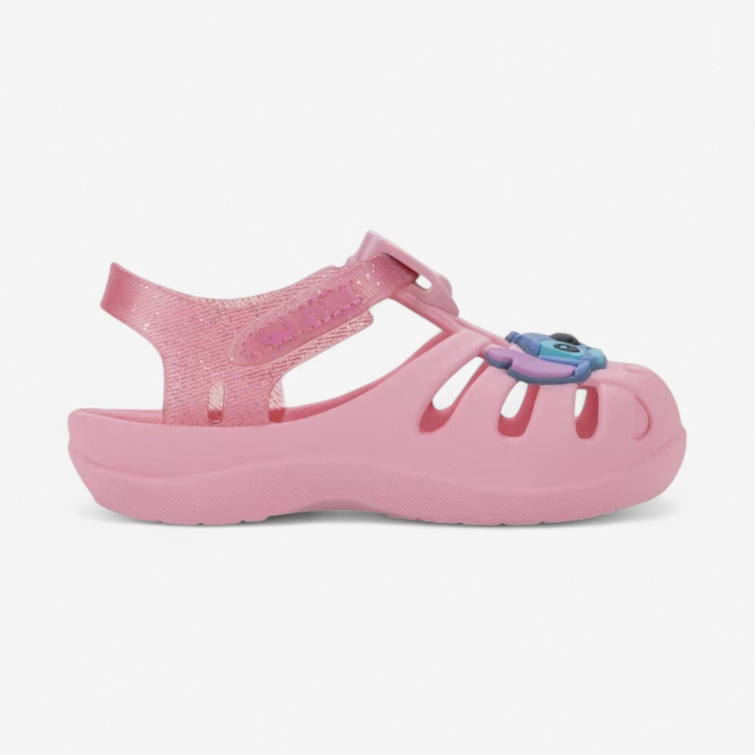 Sandália Disney Magic Babuche Feminina Infantil Rosa 3