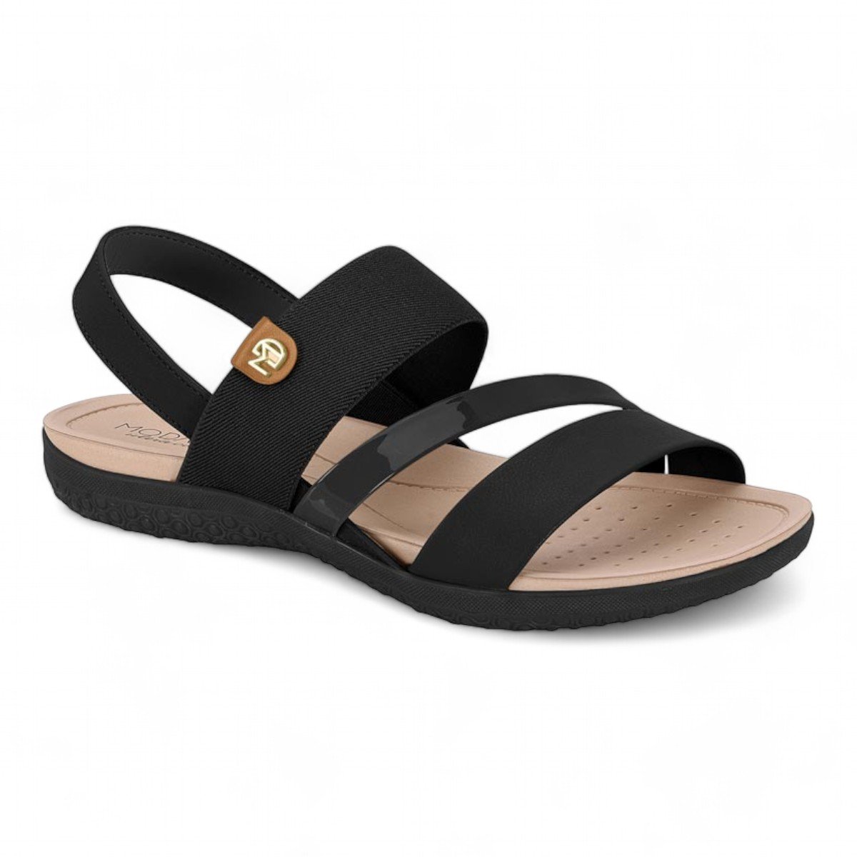 Sandália Modare Rasteira Feminina 7125.233 Preto 2