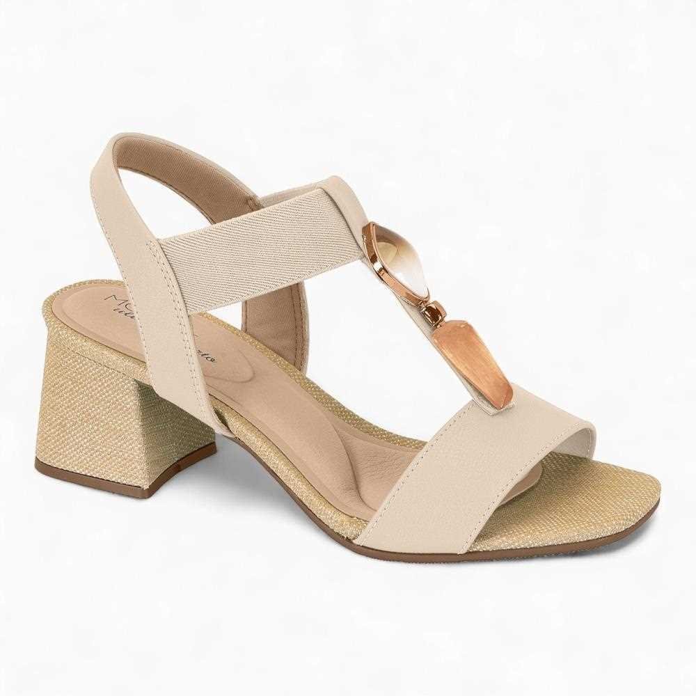 Sandália Modare Salto Feminina 7172.113 Bege 2