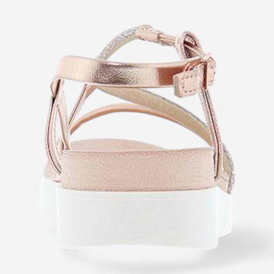 Sandália Beira Rio Flatform Feminina Rosa 4