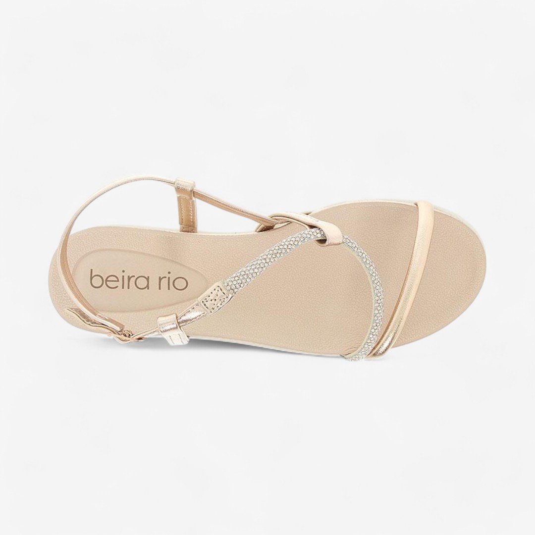 Sandália Beira Rio Flatform Feminina Rosa 5