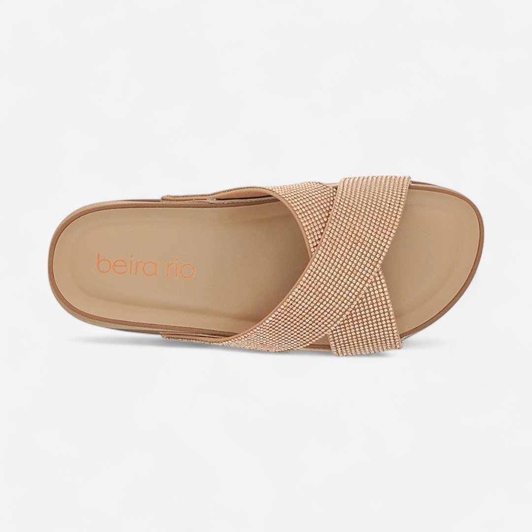 Chinelo Beira Rio Slide Feminino Marrom 5