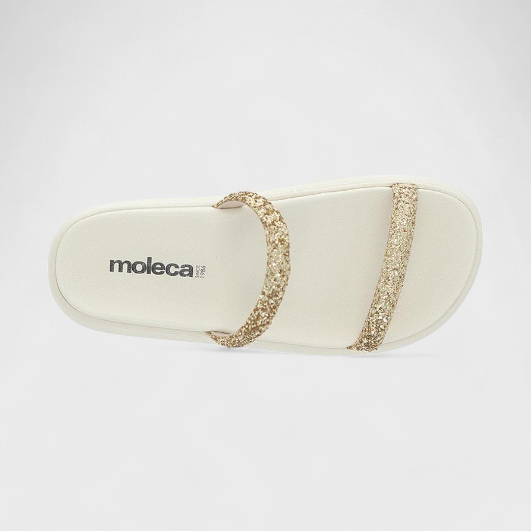 Chinelo Slide Moleca Feminino 5507.100 Dourado 5
