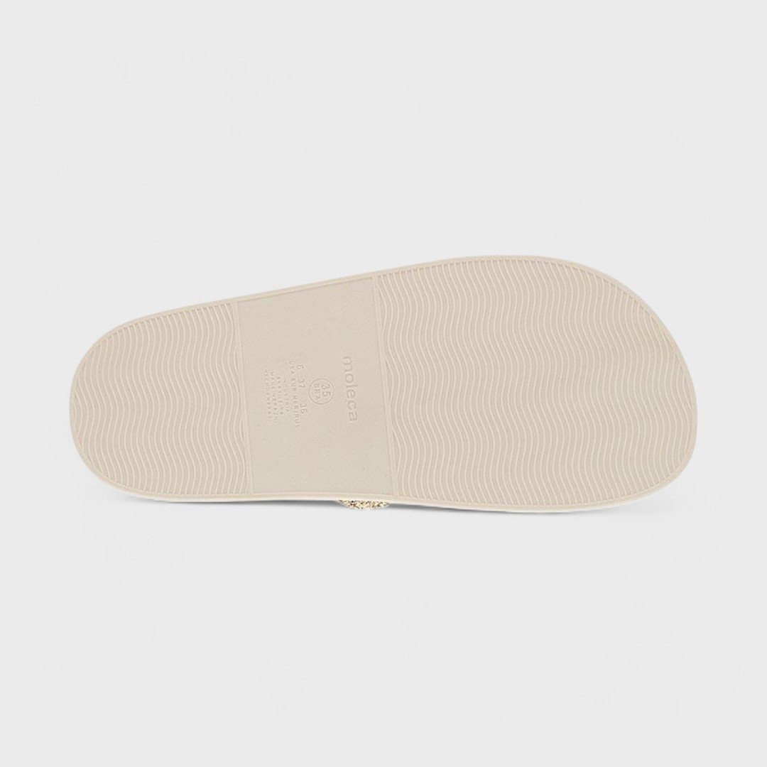 Chinelo Slide Moleca Feminino 5507.100 Dourado 6