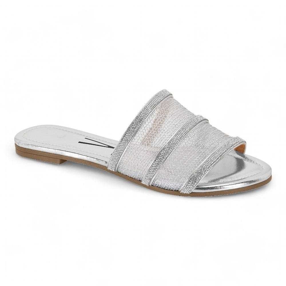 Chinelo Slide Vizzano Feminino 6235.1805 Prata 2