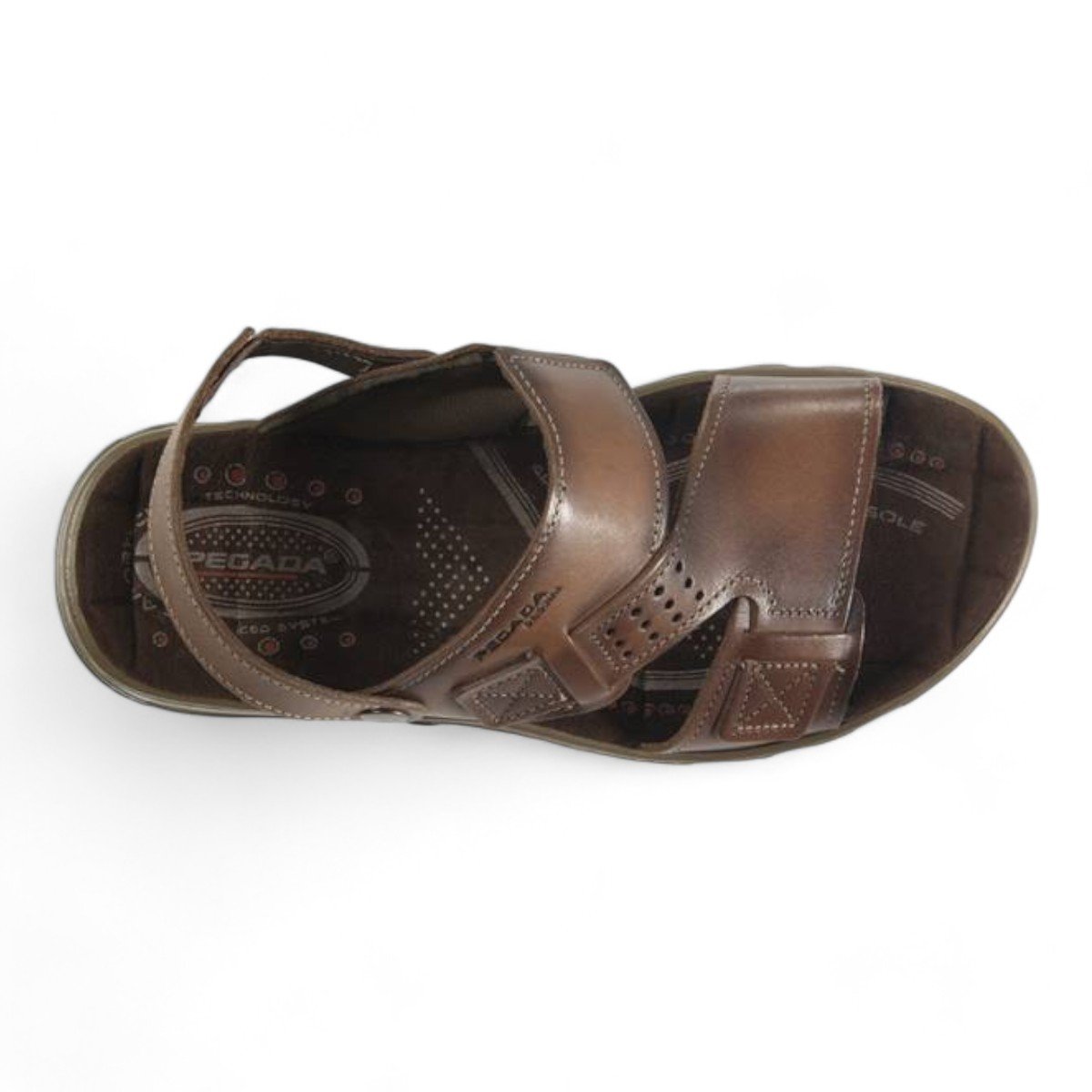 Sandália Pegada Masculina Couro 131662 Marrom 3