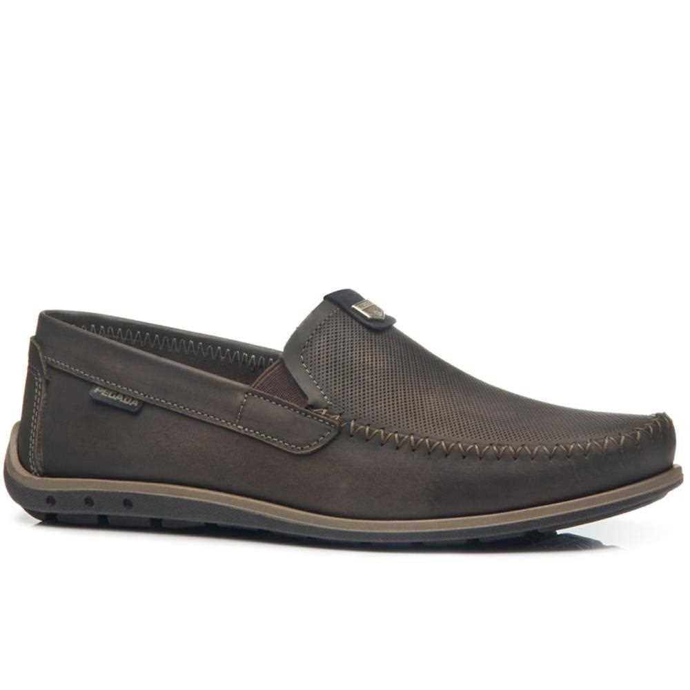 Mocassim Driver Pegada Masculino Couro 141603 Cravo 2