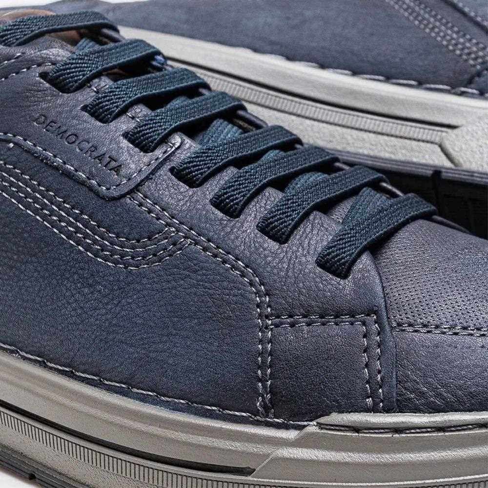 Sapatênis Democrata Masculino Couro Azul 3