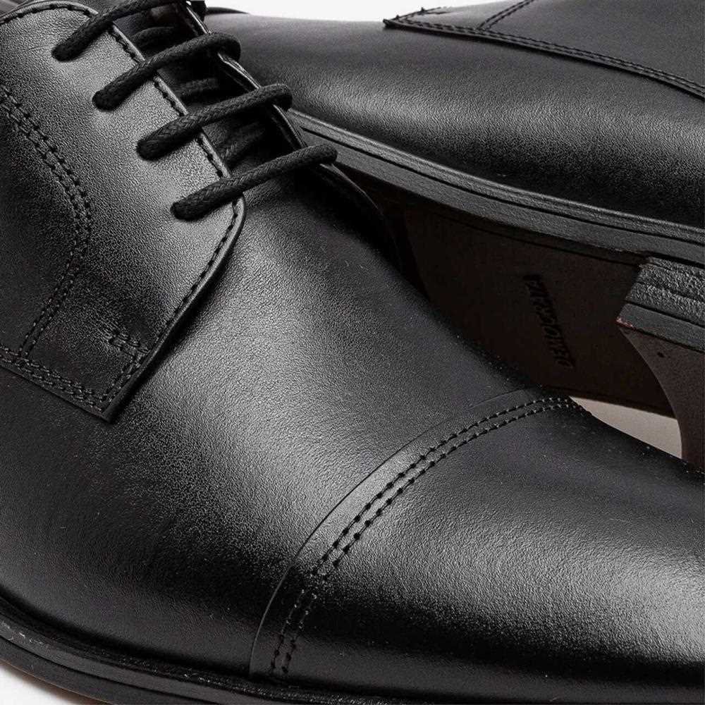 Sapato Social Democrata Masculino em Couro Preto 3