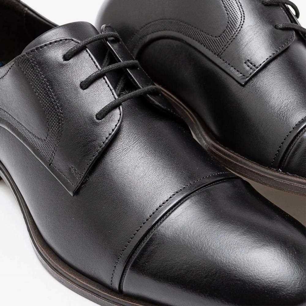 Sapato Democrata Masculino em Couro Preto 3