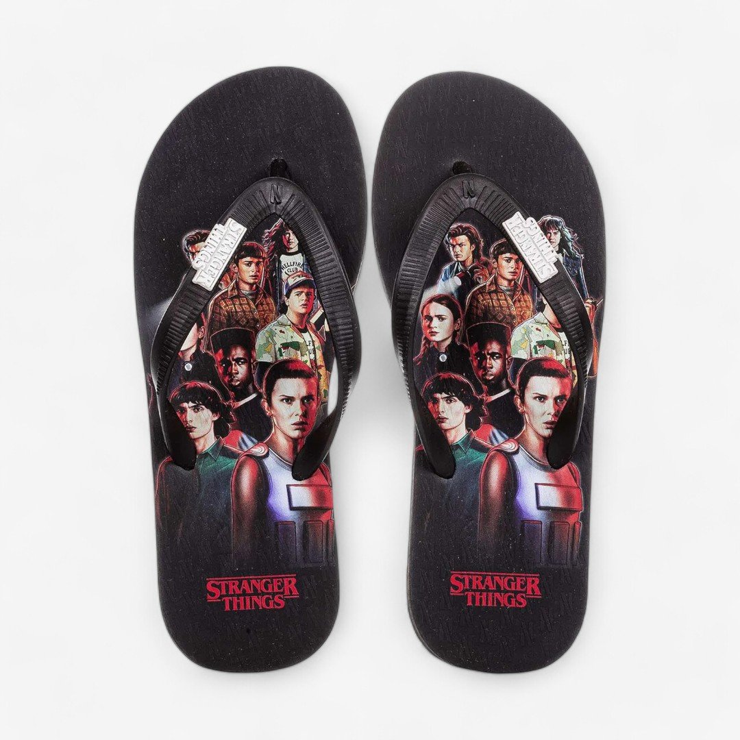 Chinelo Netflix Stranger Things Team Preto 2