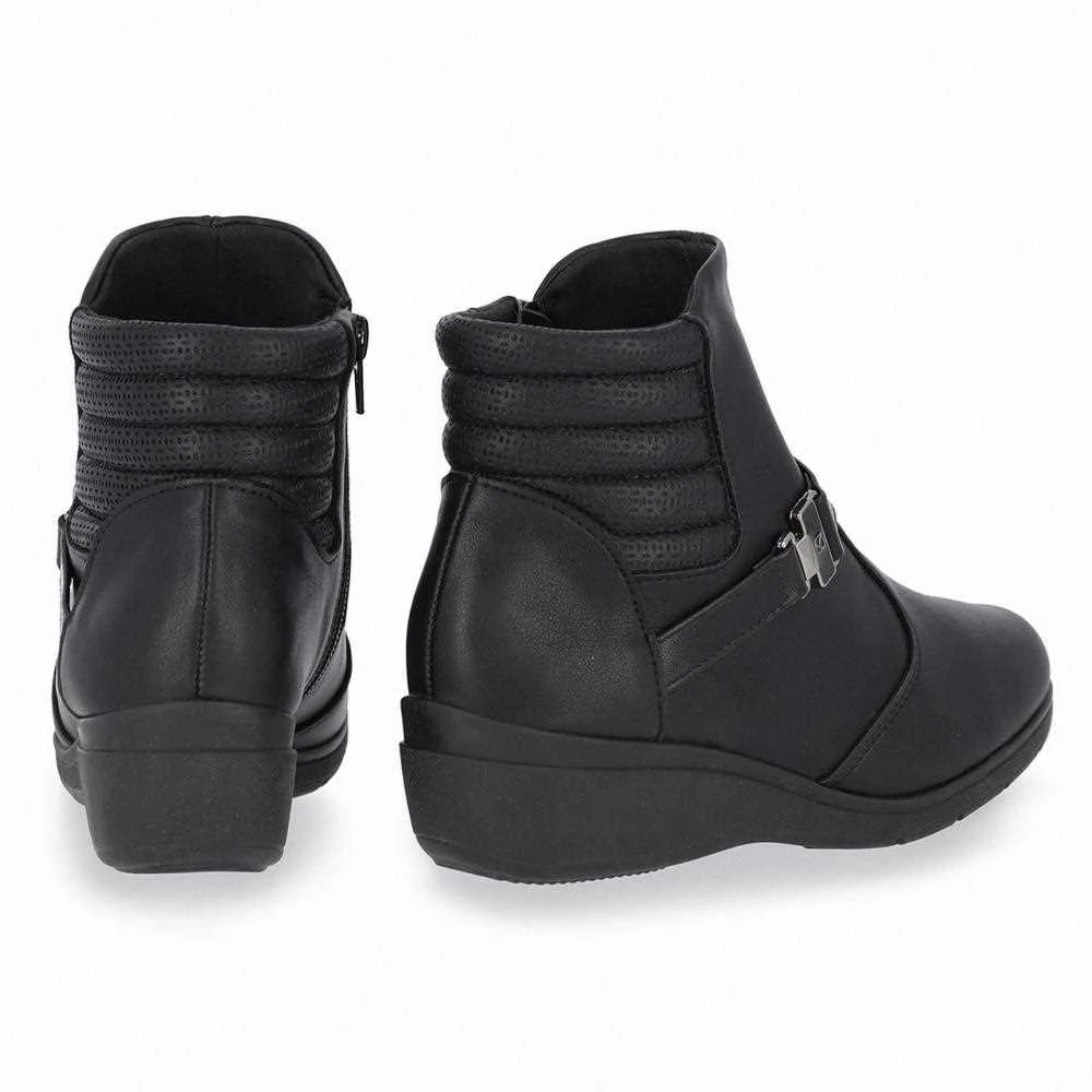 Bota Piccadilly Anabela Cano Curto Feminina 117107 Preto 3