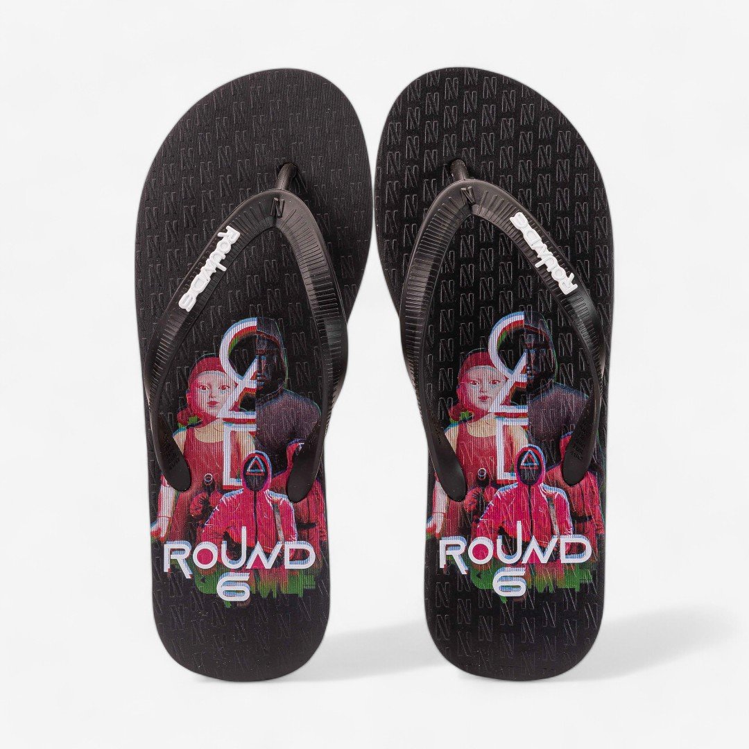 Chinelo Netflix Round 6 Glitch Preto 2