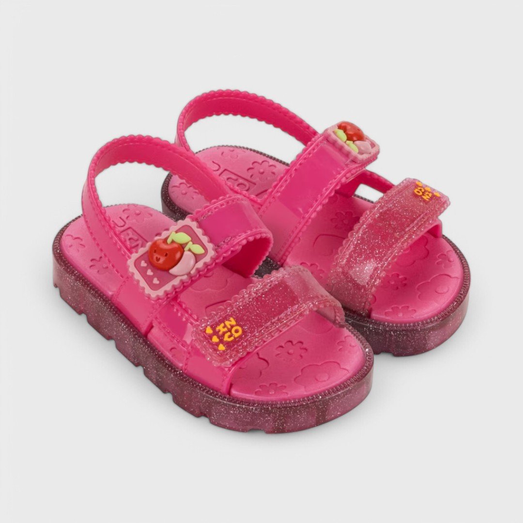 Sandália Zaxynina Fofinha Baby Infantil Rosa 2