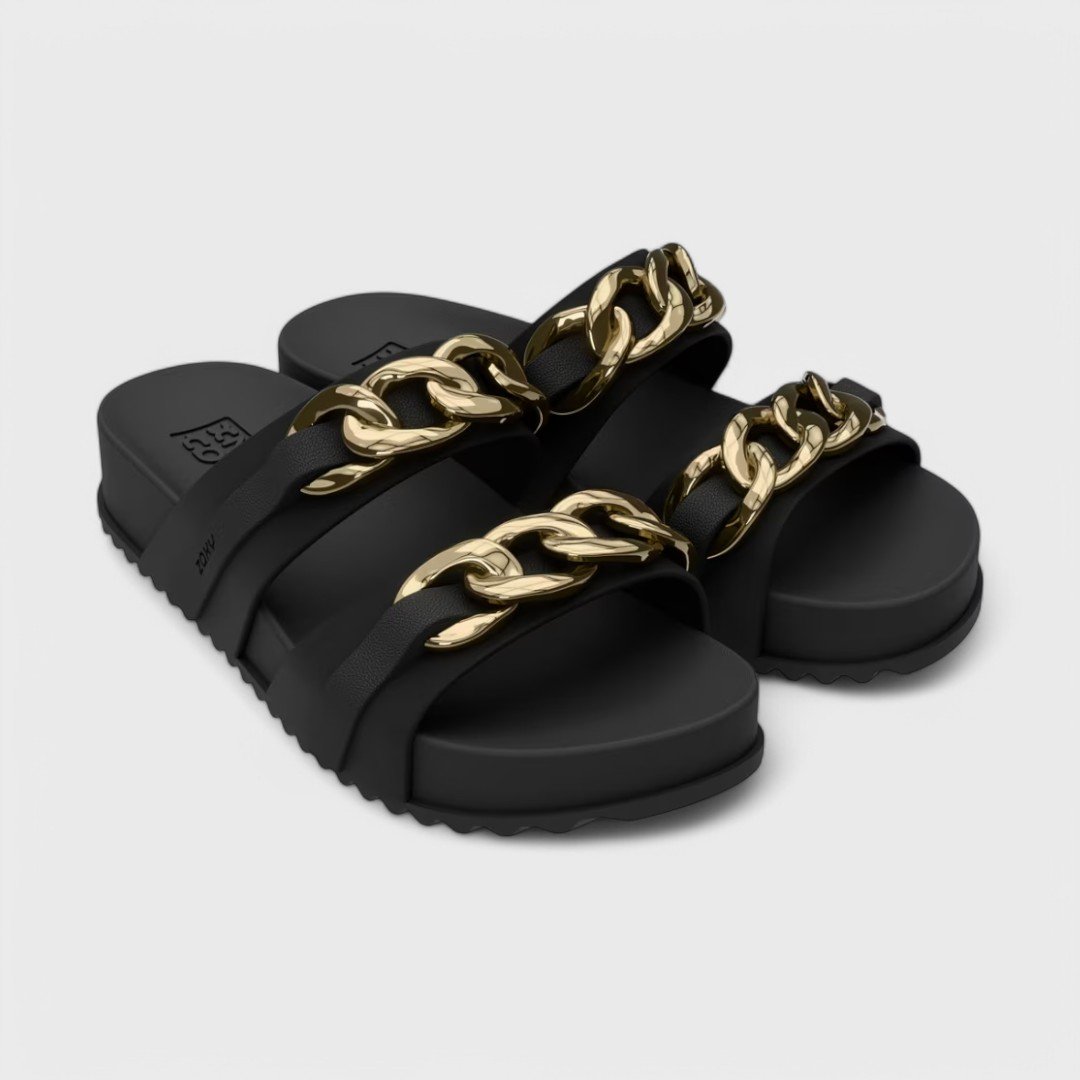 Tamanco Zaxy On Feminino Preto 2