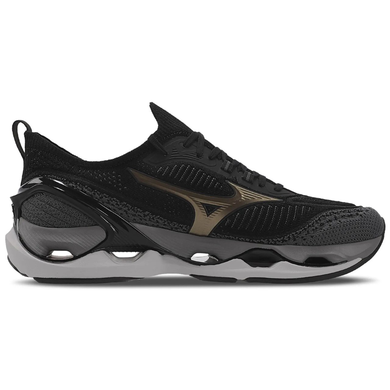 Tênis de Corrida Masculino Wave Endeavor 3 Preto/Dourado 2